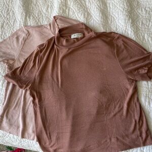 Babaton (Aritzia) Formarib Mockneck Top Set of 2